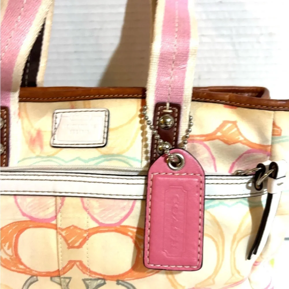 Coach Pastel Signature Tote Bag